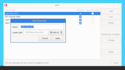 UEFI boot entries configuration with GUEFI